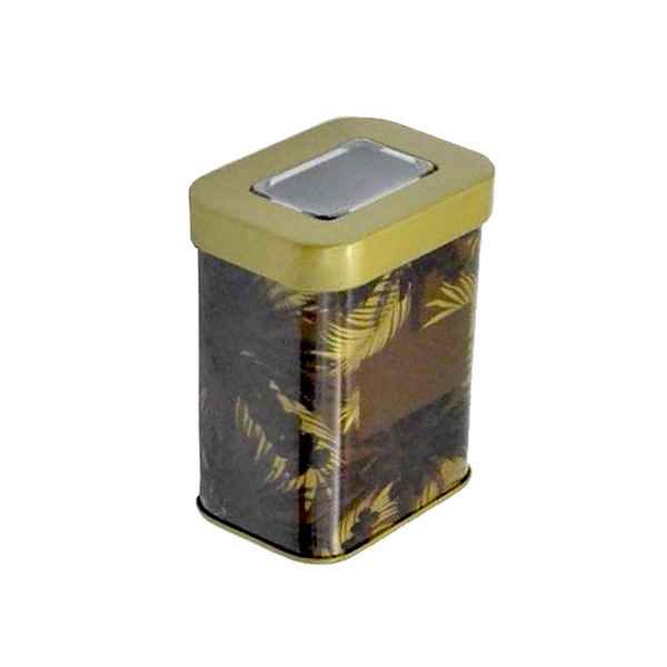 Metal tea tin box