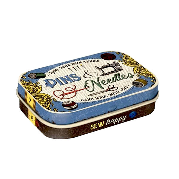 Metal hinged lid tin cans