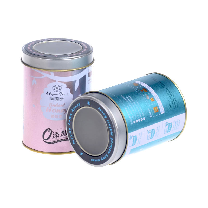 Ornate tea tin can