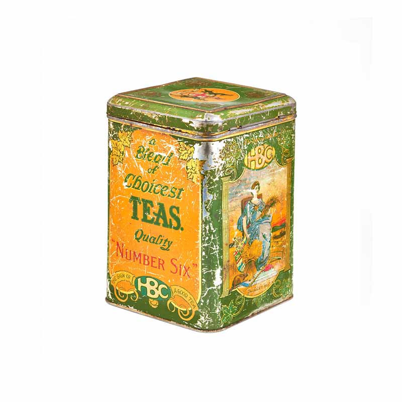 Tea bag tin packaging
