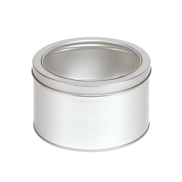 Candle tin can with lid