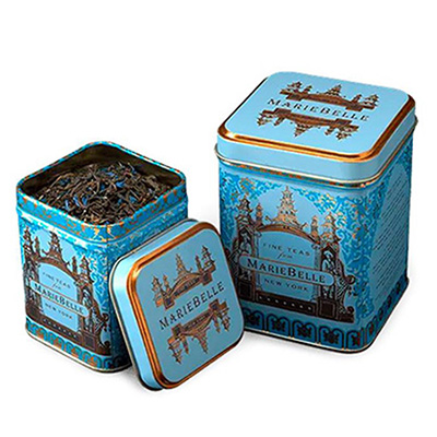 Square tea tin boxes