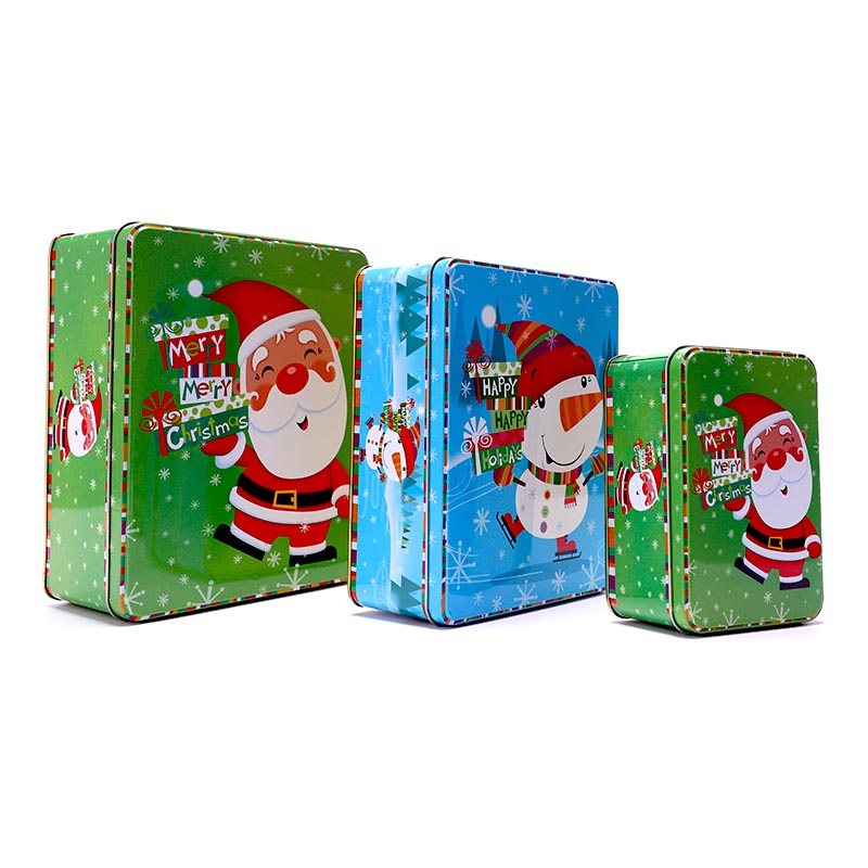 Christmas gift tin box