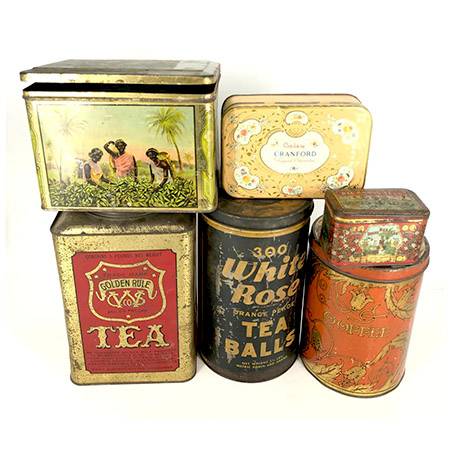 Custom vintage tin cans