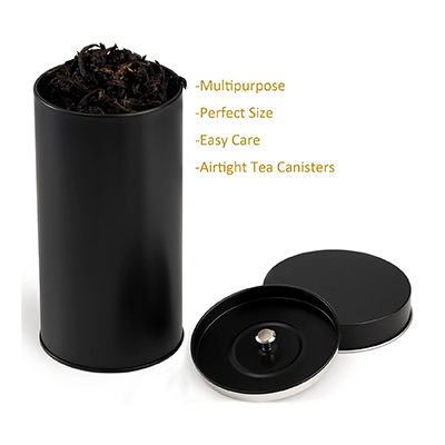 Cylinder coffee tin canister