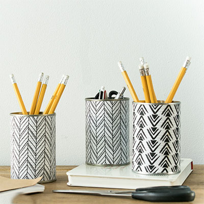 Tin pencil holder wholesale