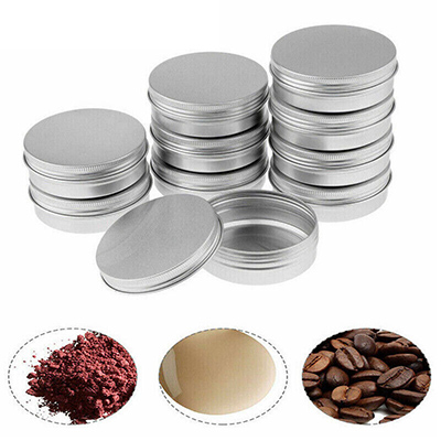 Cosmetic tin with screw lid