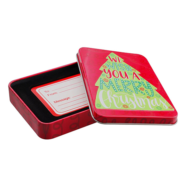 christmas gift card tin holder