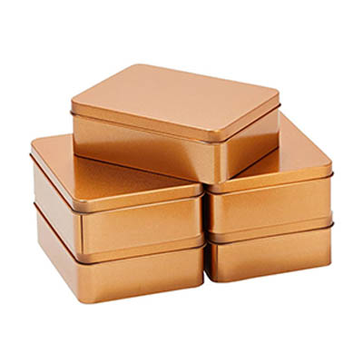 Rectangular storage tin