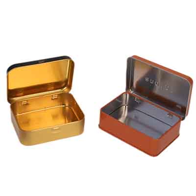 Hinged Tin Containers