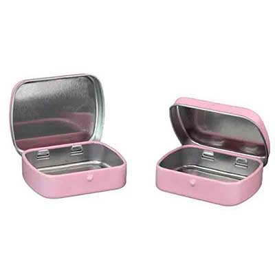 metal boxes with hinged lids