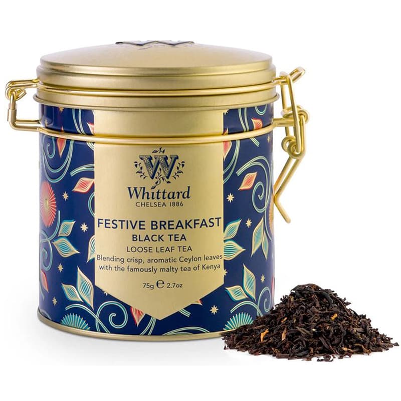 christmas tea tin