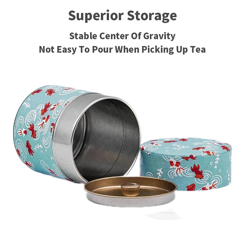 empty tea tin