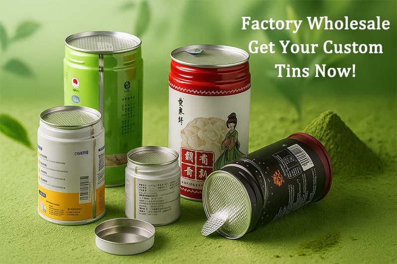 custom matcha tin wholesale