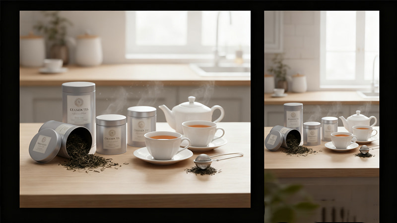 personalised tea tins