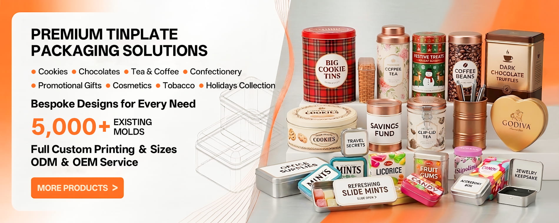 Fabricante de cajas de hojalata