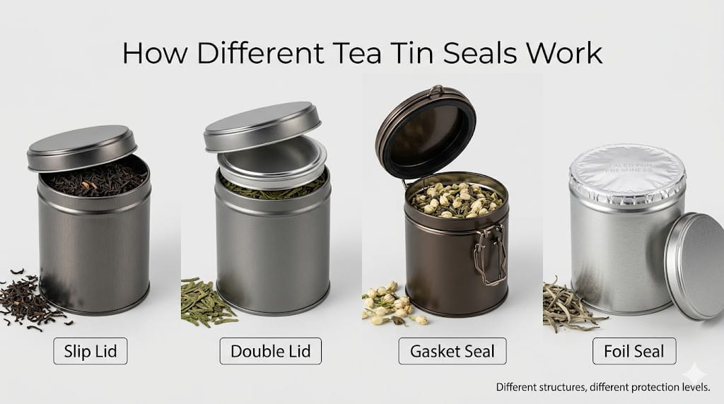 empty tea tins wholesale