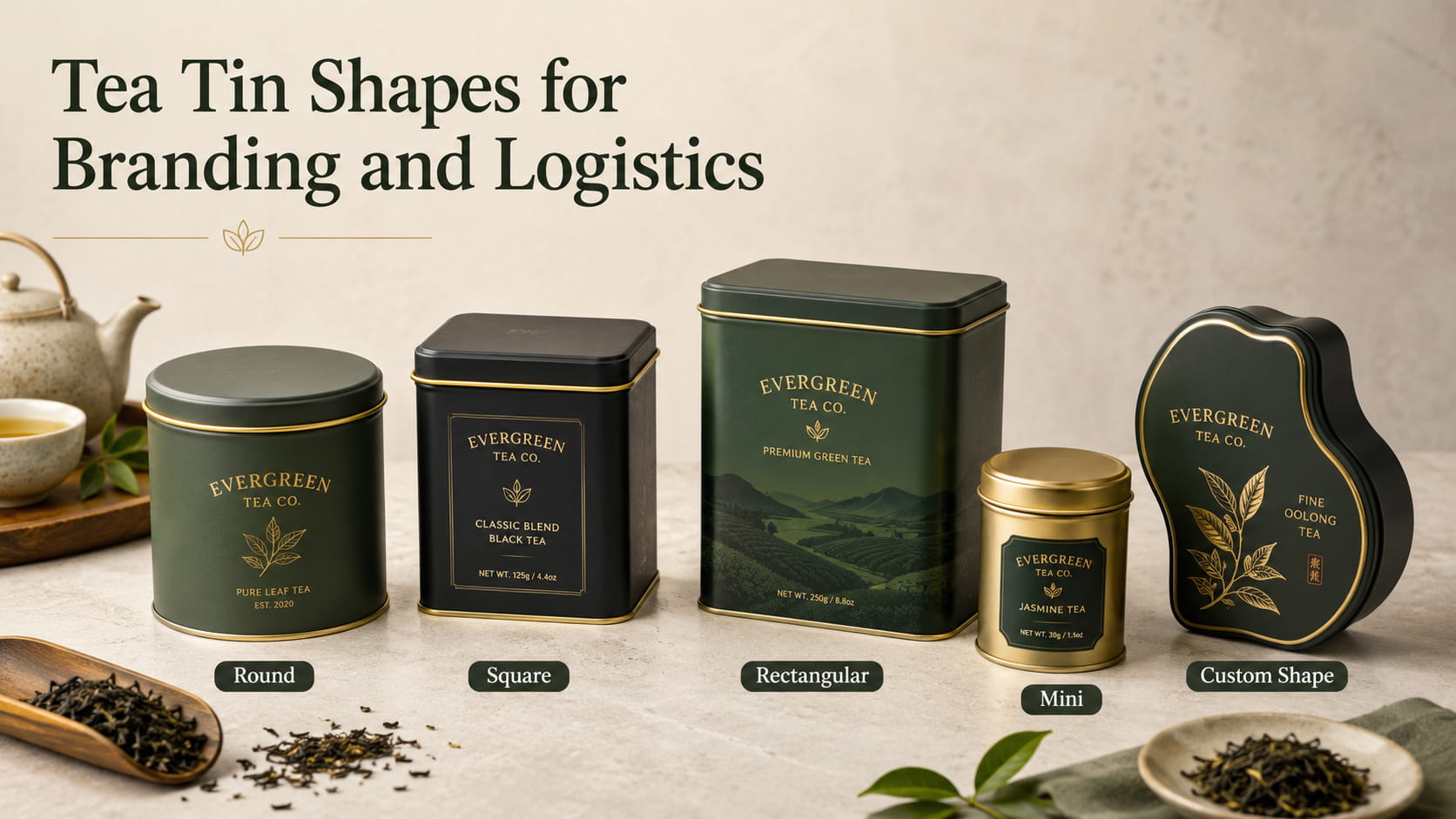 tea containers wholesale