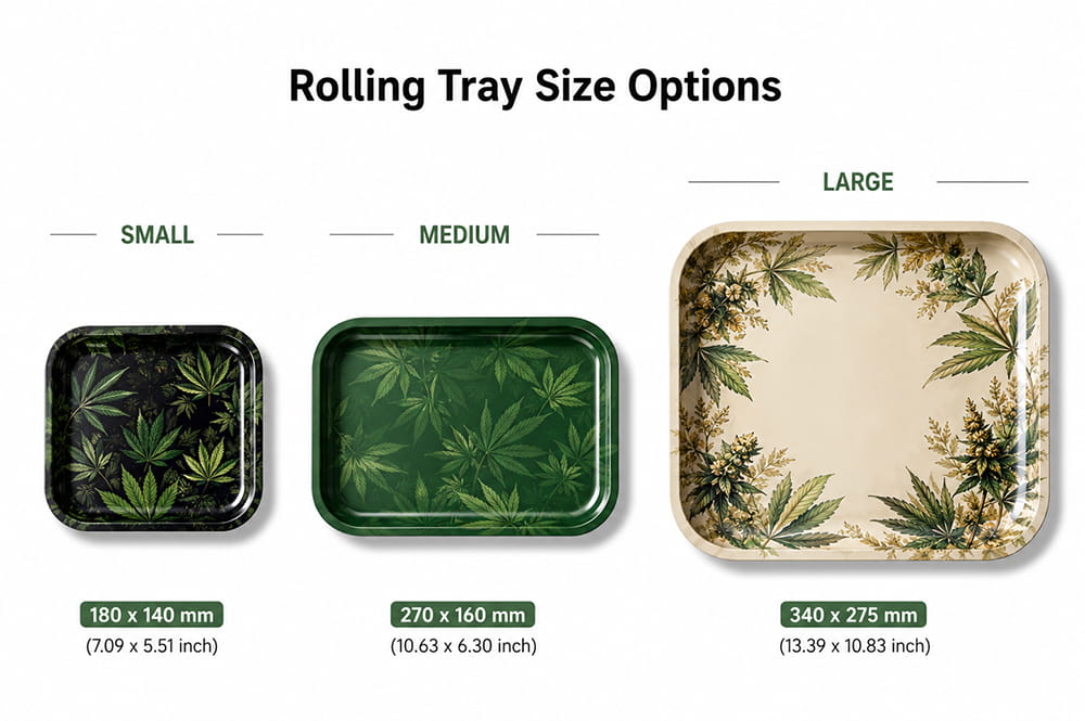 custom rolling tray