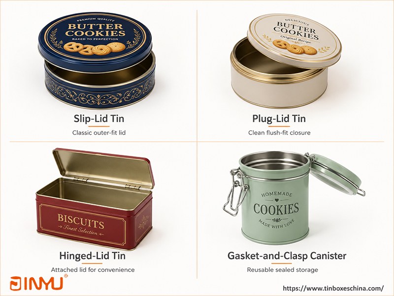 Cookie Tin Lid Options Cookie Tin Lid Options