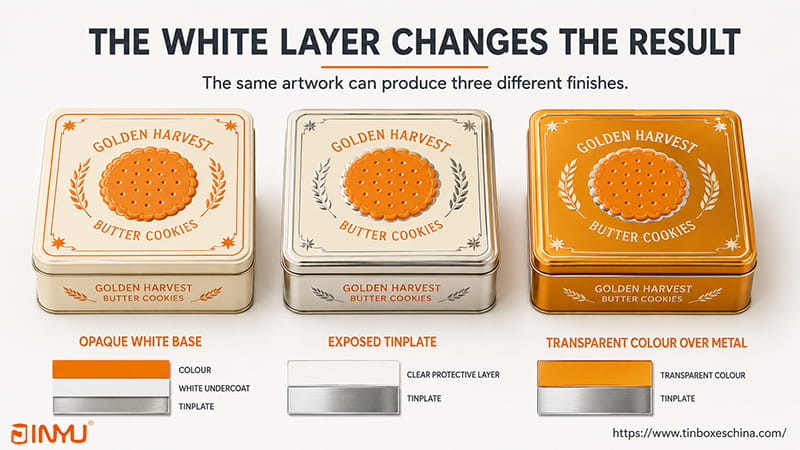 the white layer change the result