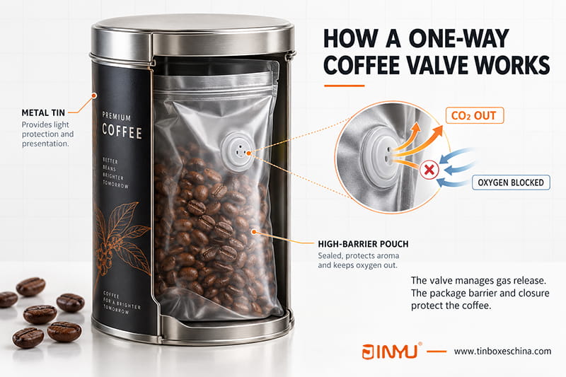 How a One Way Coffee Valve Works