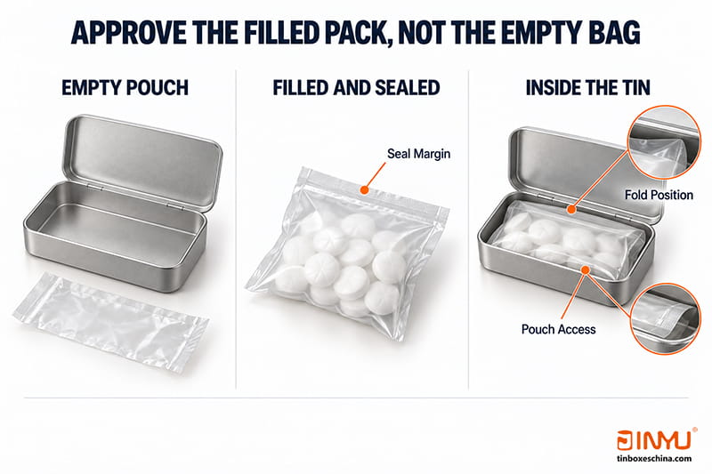 Approve the Filled Pack, Not the Empty Bag