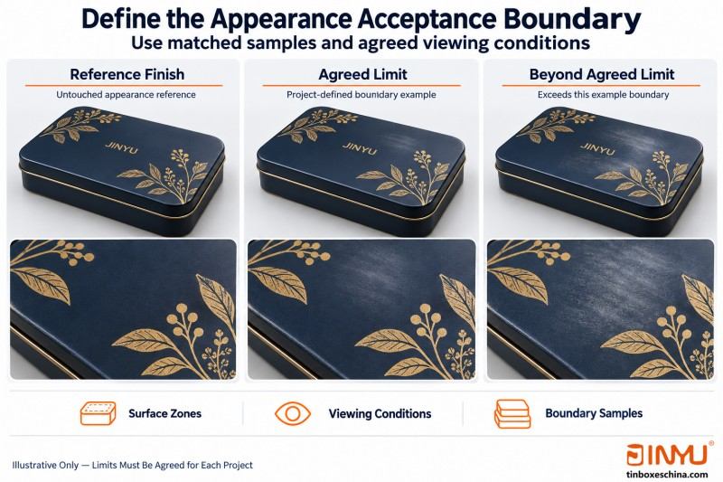 Define the Appearance Acceptance Boundary